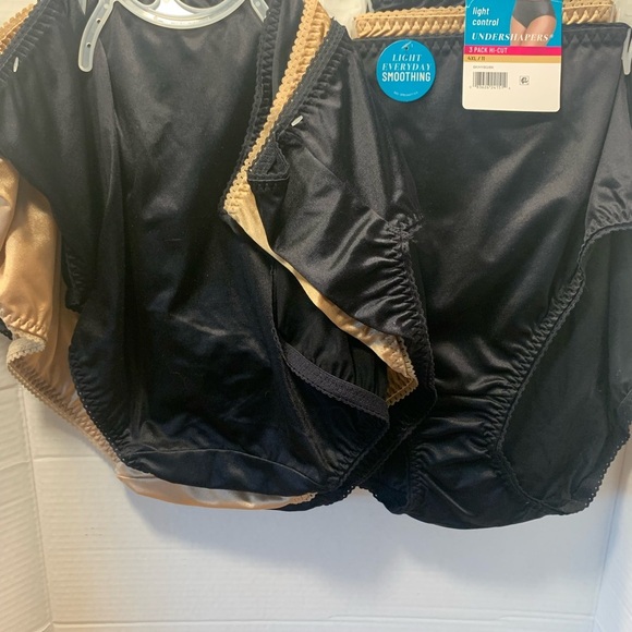 Vanity Fair Black, Tan, High-Waist Shapewear Size 4X/11 2packs of 3total of 6 - Picture 4 of 5